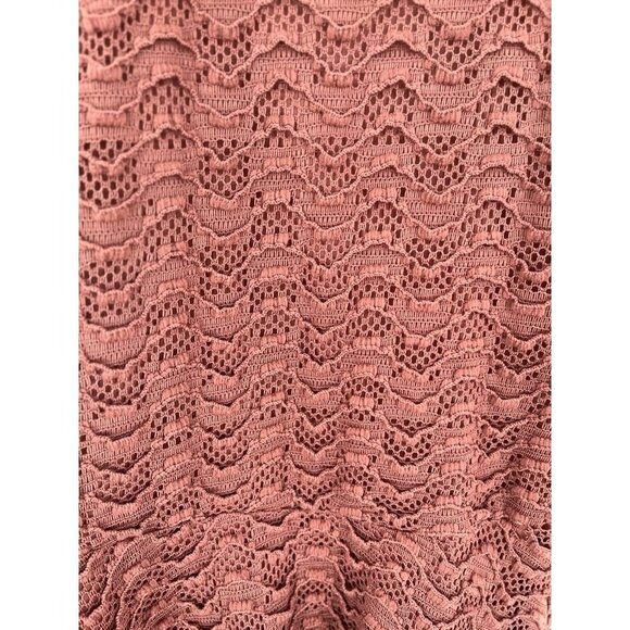 Charlotte Russe Lace Halter Dress Size Large Rose Color Lined Open Back Junior - Picture 2 of 13